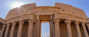 Legacy Prints: View of Temple of Horus on a sunny day, Edfu, Egypt, North Africa, Africa