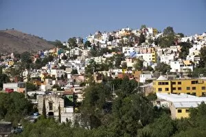 Mexican Culture Gallery: View from Templo de San Diego, distant view of the city, Guanajuato, Mexico, North