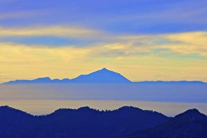 View of Tenerife from Gran Canaria, Gran Canaria, Canary Islands, Spain, Atlantic Ocean