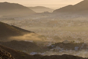 Jaipur Prints: View from Tiger Fort, Jaipur, Rajasthan, India, Asia