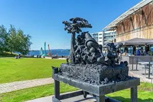 Public Space Prints: View of Tjuvholmen Sculpture Park and Astrup Fearnley Museum of Modern Art