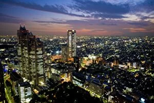 Images Dated 29th October 2008: View from Tokyo Metropolitan Building, Shinjuku, Tokyo, Japan, Asia