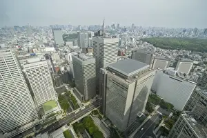 View over Tokyo from the town hall, Shinjuku, Tokyo, Japan, Asia
