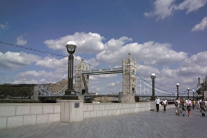 Tower Bridge Prints: View of Tower Bridge from the Embankment, London, England, United Kingdom, Europe