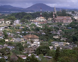 View over town