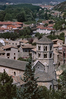 View over town