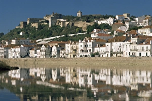 View of town and castle ramparts