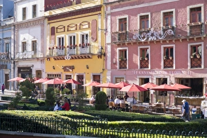 Mexican Culture Gallery: View of town centre, Guanajuato, Mexico, North America