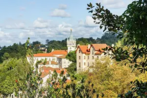 Roofs Prints: View of the Town Hall and surrounding buildings in Sintra