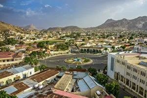 Public Space Prints: View over the town of Keren in the highlands of Eritrea, Africa