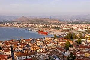 Images Dated 27th October 2007: View over the town of Nafplio, Peloponnese, Greece, Europe