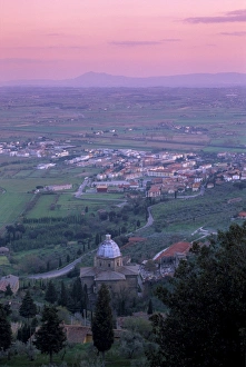View from the town at sunset