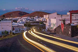 Light Trail Prints: View of trail lights through Mancha Blanca