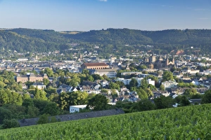 Grapevine Prints: View of Trier at dawn, Trier, Rhineland-Palatinate, Germany, Europe