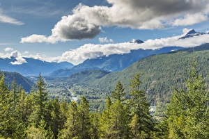 Canadian Culture Prints: View of The Tsilxwm (Tantalus Mountain Range), British Columbia, Canada, North America