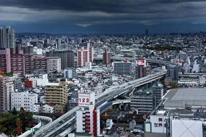Osaka Prints: View from Tsutenkaku Tower in the Shinsekai area