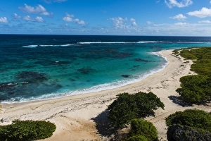 Barbuda Prints: View over the turquoise waters of Barbuda