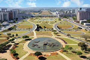 Public Spaces Prints: View from the TV Tower over the Monumental Axis or Central Avenue