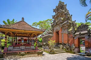 Bali Prints: View of Ubud Palace, Puri Saren Agung Temple