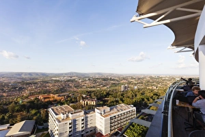 Balcony Prints: View from Ubumwe Grande Hotel, Kigali, Rwanda, Africa