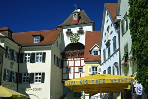 View to the Unterstadttor, Meersburg, Baden-Wurttemberg, Germany, Europe View to the Unterstadttor, Meersburg, Baden-Wurttemberg, Germany, Europe