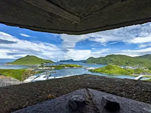 Dutch Prints: View from an unused World War II bunker in Dutch Harbor