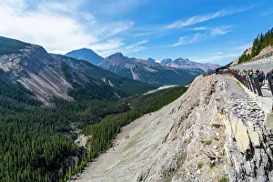 Glacier Parkway Prints: View into the valley from the Columbia Icefield Skywalk