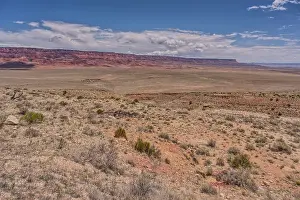 Highway Prints: View of Vermilion Cliffs Arizona from US89A from and overlook above House Rock Valley