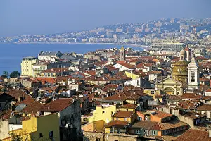 Vista Prints: View of Vieux-Nice with Baie des Anges in the background showcasing the cityscape of Nice