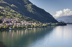 Lake Como Prints: View of the village of Dorio, Lake Como, Province of Lecco, Italian Lakes, Lombardy