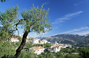 Hill Village Prints: View to village from hillside