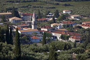 Zakynthos Prints: View of village, Keri Peninsula, Zakynthos, Ionian Islands, Greek Islands, Greece, Europe