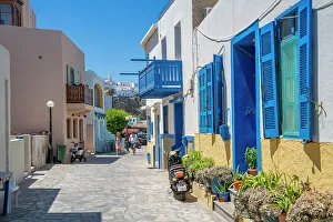 Nisyros Prints: View of Virgin Mary Spiliani Monastery above the town of Mandraki