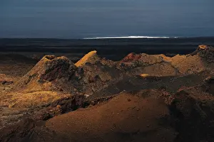 Canary Prints: view of Volcanoes