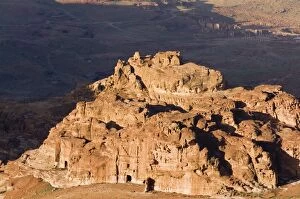 Images Dated 27th February 2008: View of Wadi Sha ab Qais, Petra, UNESCO World Heritage Site, Jordan, Middle East