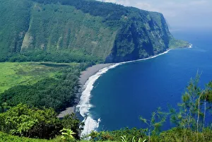 Hawaii Prints: View of Waipio Valley