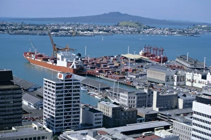 View over waterfront