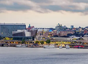 Stockholm Prints: View towards the Waterfront Congress Centre at dawn