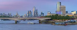 Pauls Cathedral London Prints: View of Waterloo Bridge over the River Thames, St. Paul