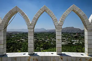 Vista Prints: View from Wazir Mohammad Akbar Khan hill shows Kabul city and distant mountains on a clear day in Afghanistan