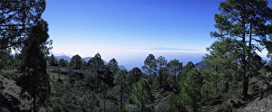 Tenerife Prints: View west from Parque Natural de Tanadaba on Gran Canaria, to Mount Teide on Tenerife