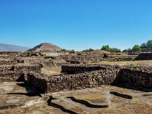 Prehispanic Prints: View over West Plaza towards the Pyramid of the Sun, Teotihuacan, Mexico State, Mexico