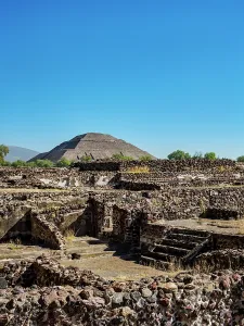 Lover Prints: View over West Plaza towards the Pyramid of the Sun, Teotihuacan, Mexico State, Mexico