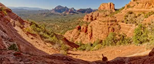 Sedona Gallery: View from the western slope of Steamboat Rock looking north, Coconino National Forest