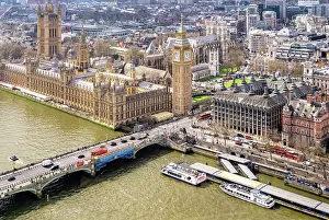 Sightseeing Tours Prints: View towards Westminster Bridge