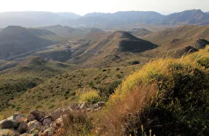 Awe Inspiring Prints: View westwards inland over valley of Rodalquilar