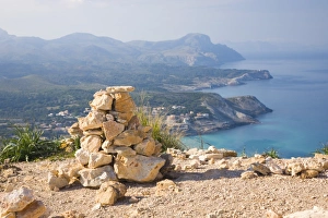 Watch Tower Prints: View westwards from the Talaia de Son Jaumell, a watchtower above Cala Agulla