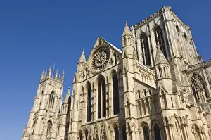 City Of York Prints: Side view of York Minster, northern Europes largest Gothic cathedral