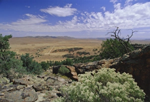 Aboriginal Prints: View from Yourambulla RockShelter near Hawker, an aboriginal rock art site