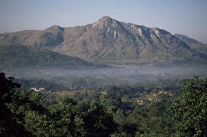 Malawi Prints: View across the Zomba Plateau, Malawi, Africa